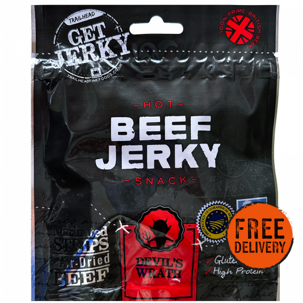 Devils Wrath Beef Jerky, Premium Welsh Jerky