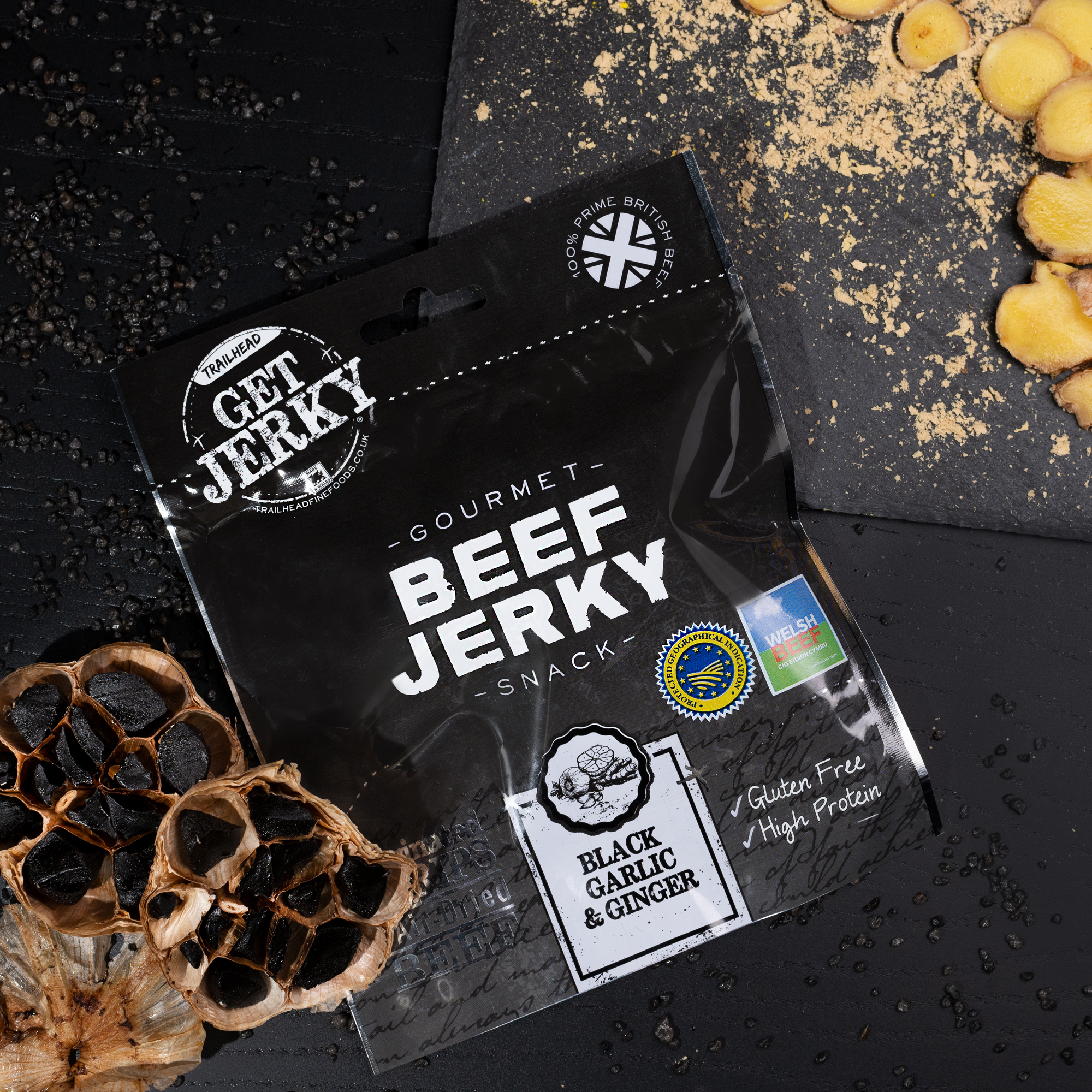 Garlic & Ginger Beef Jerky Ingredients