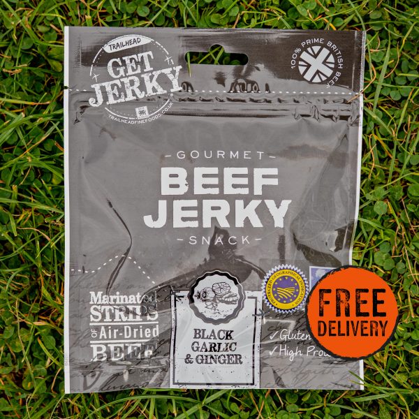 Garlic & Ginger Beef Jerky Pack Free Delivery
