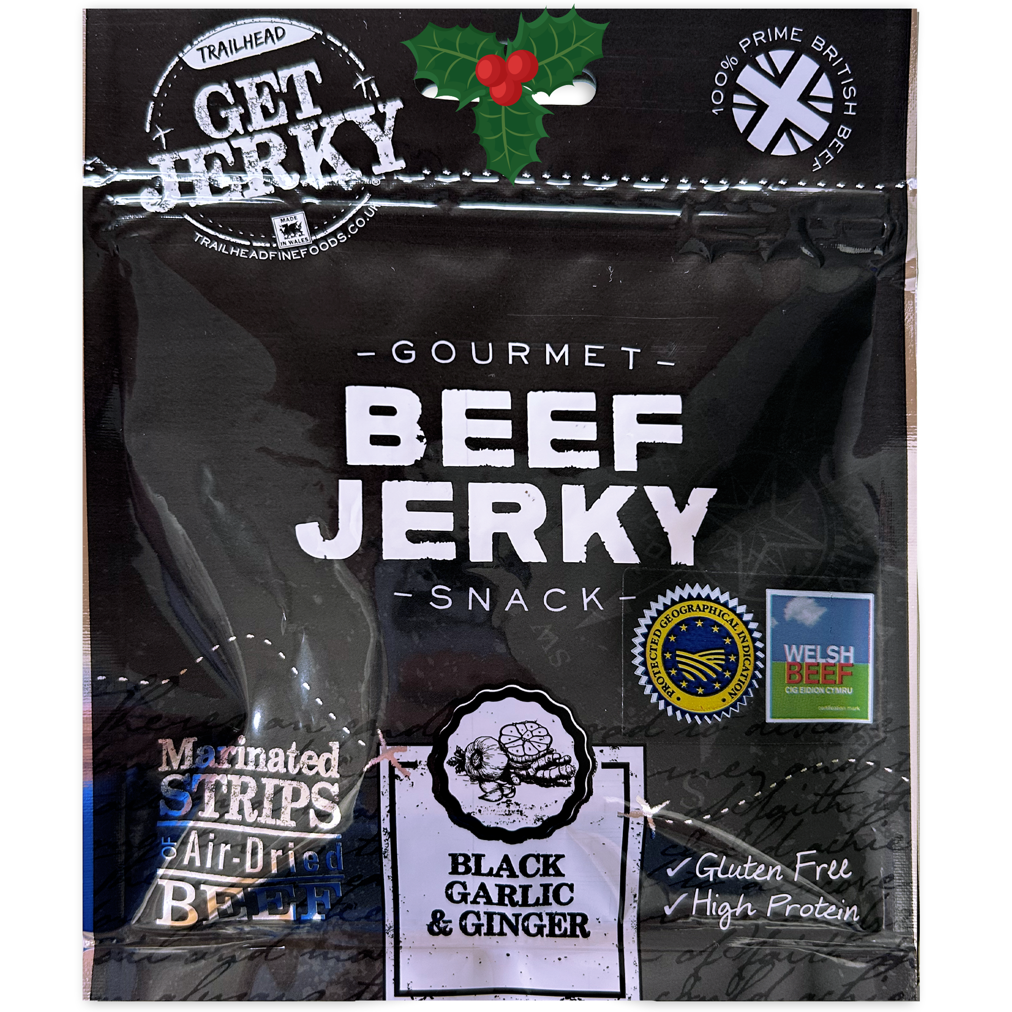 Garlic and Ginger Beef Jerky Christmas Gift