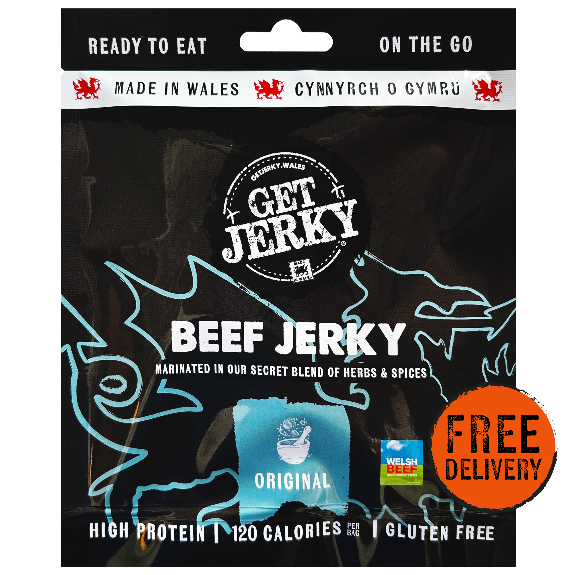 Original Beef Jerky, Premium Welsh Jerky