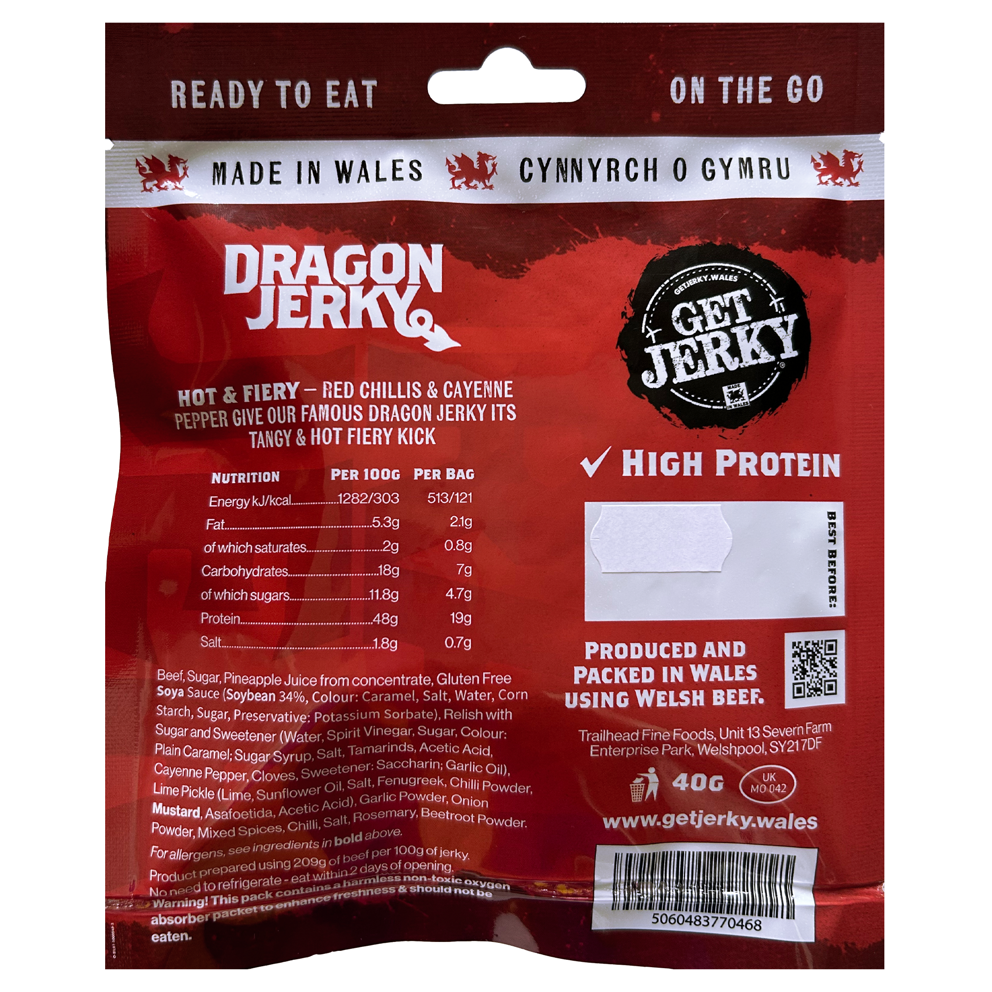 Dragon Beef Jerky Back