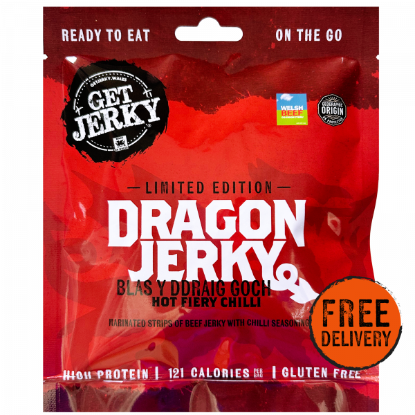 Dragon Beef Jerky, Premium Chilli Welsh Jerky