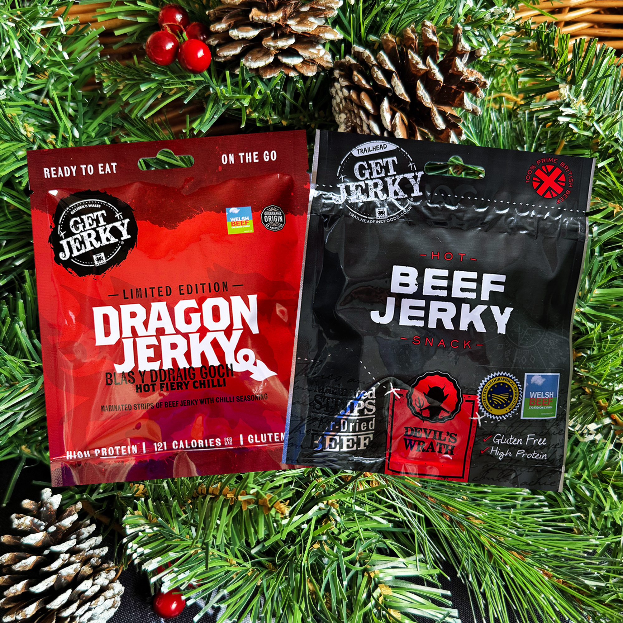 Beef Jerky Chilli & Chocolate Christmas Gift Set Jerky