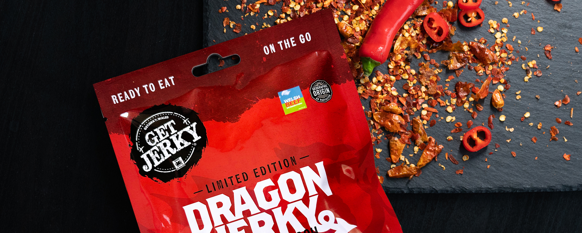 Beef Jerky Get Jerky, Premium Welsh Jerky